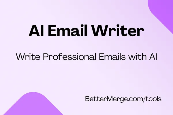 AI email writer tool illustration image