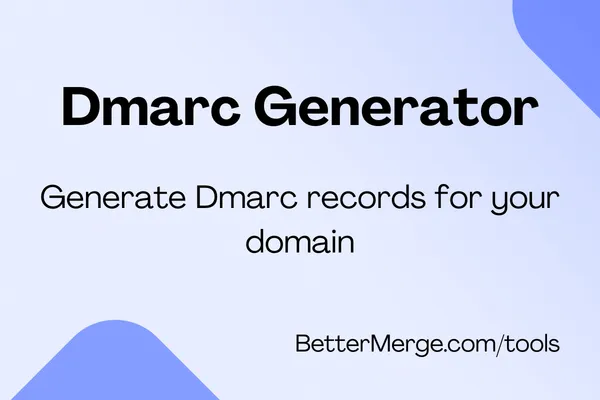 DMARC record generator tool