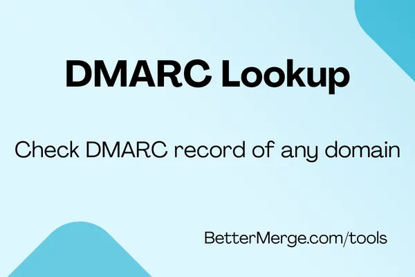 DMARC record lookup tool illustration image