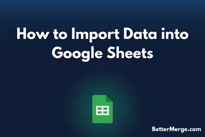 how to import data into google sheets blog cover image