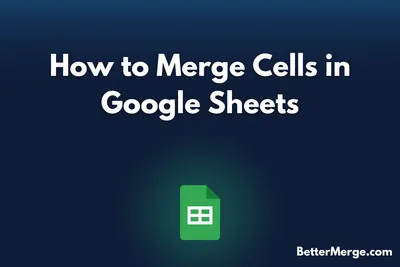 how to merge cells in google sheets blog cover image