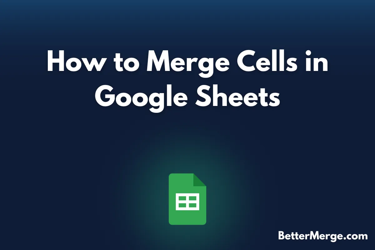 how to merge cells in google sheets blog cover image