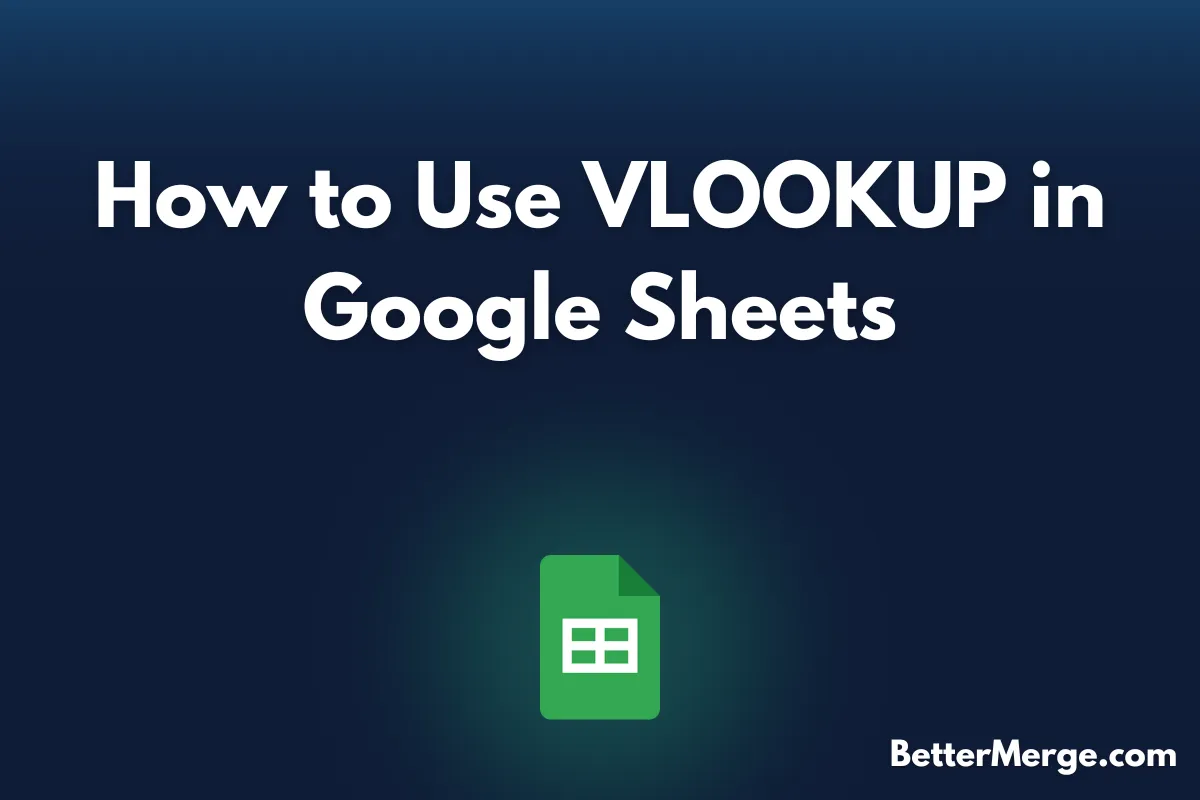 how to use vlookup in google sheets blog cover image