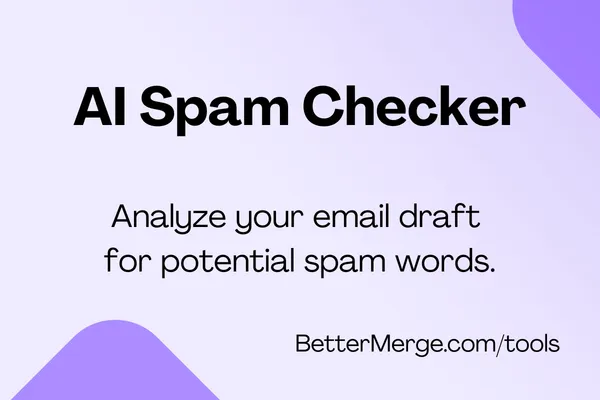 Spam checker tool illustration image