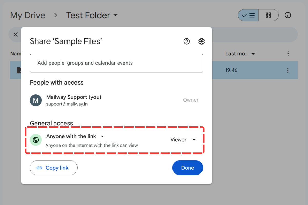 Indicating shared files