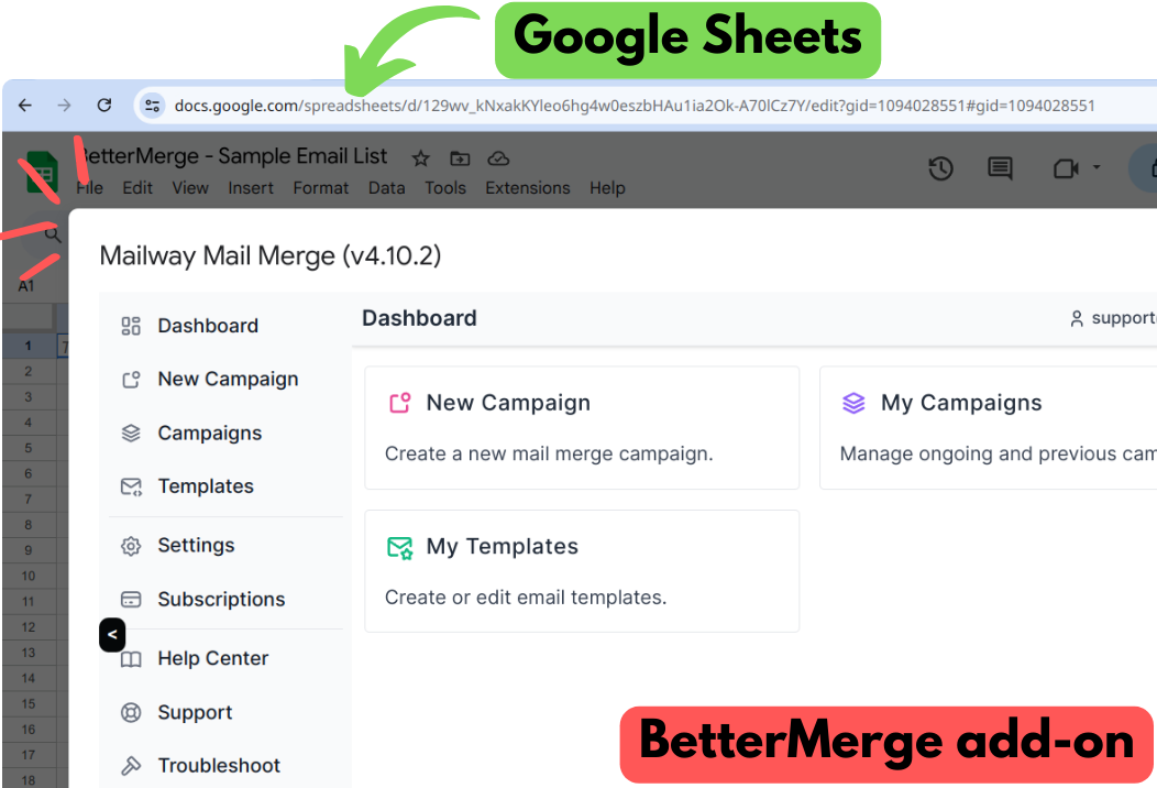 BetterMerge (formerly Mailway Mail Merge) product graphics